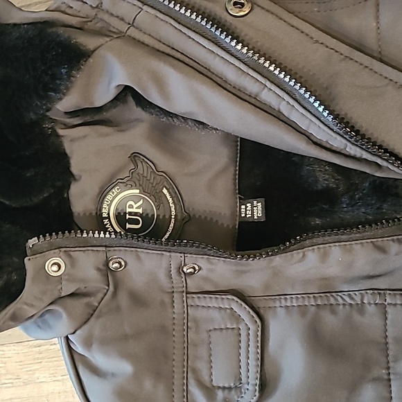 URBAN REPUBLIC Techno Shell Zip-Off Hood Jacket Size 12 Months - Picture 6 of 7